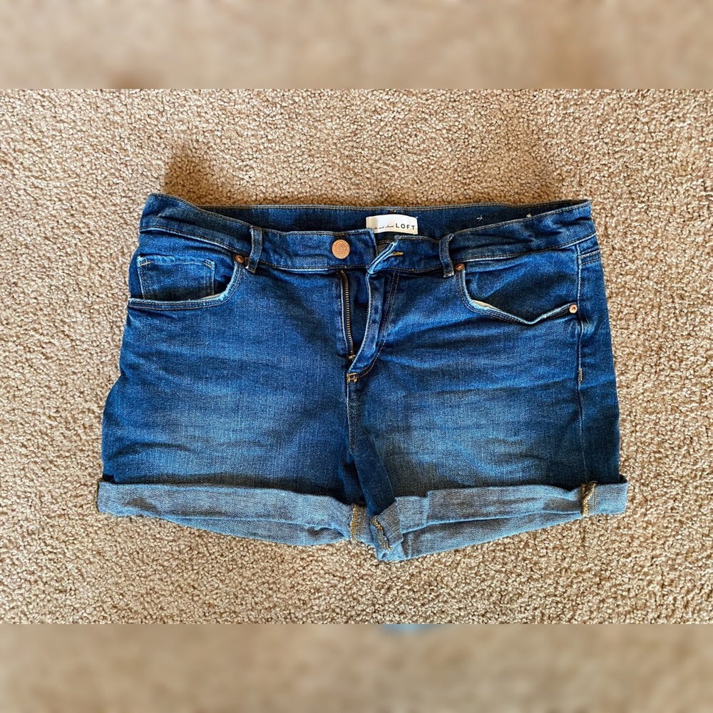 LOFT Women's Blue Jean Shorts